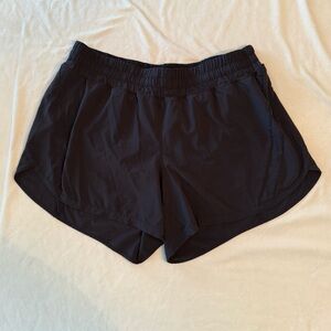 Lululemon Black Athletic Shorts with Moisture-Wicking Fabric